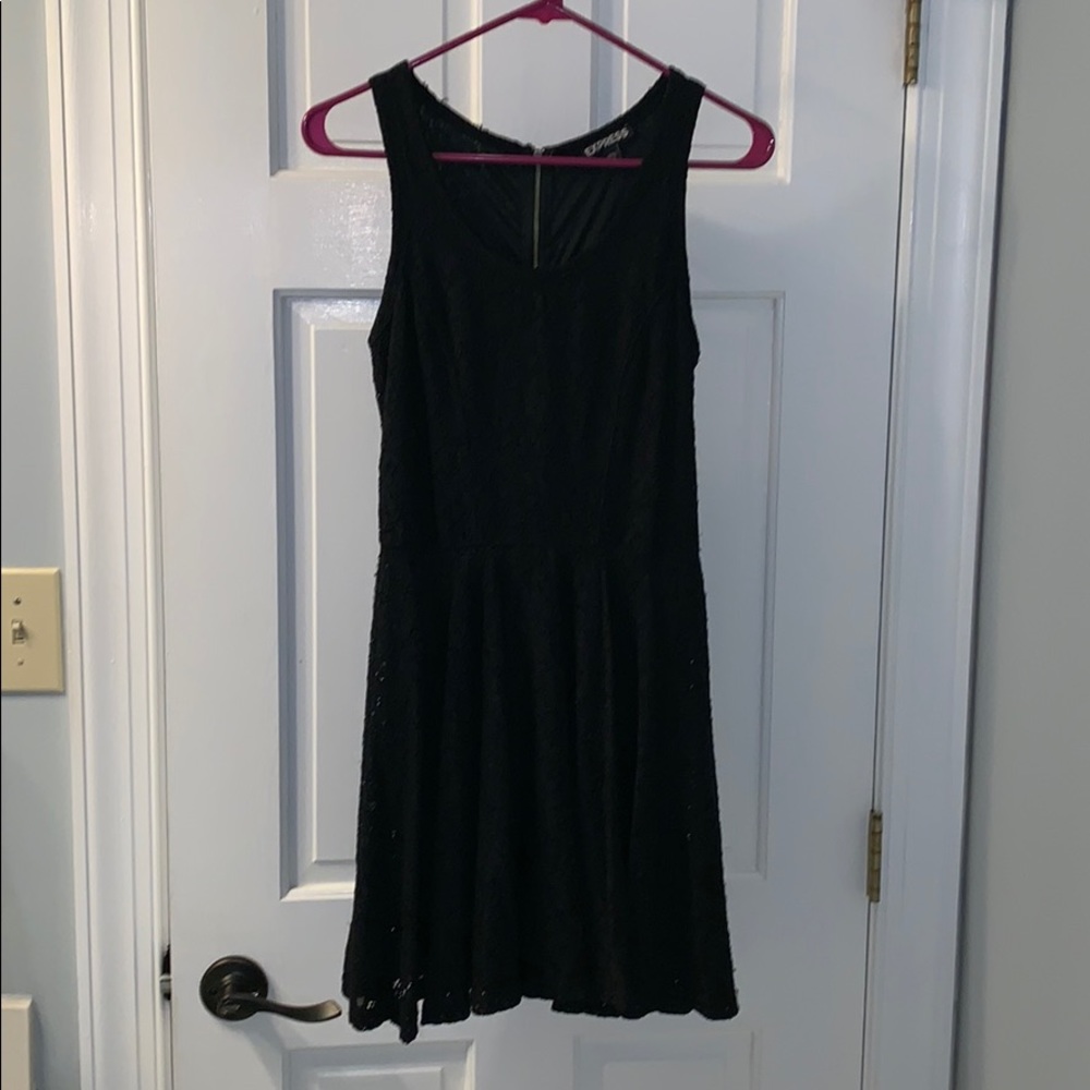 Express Lacy Black Dress